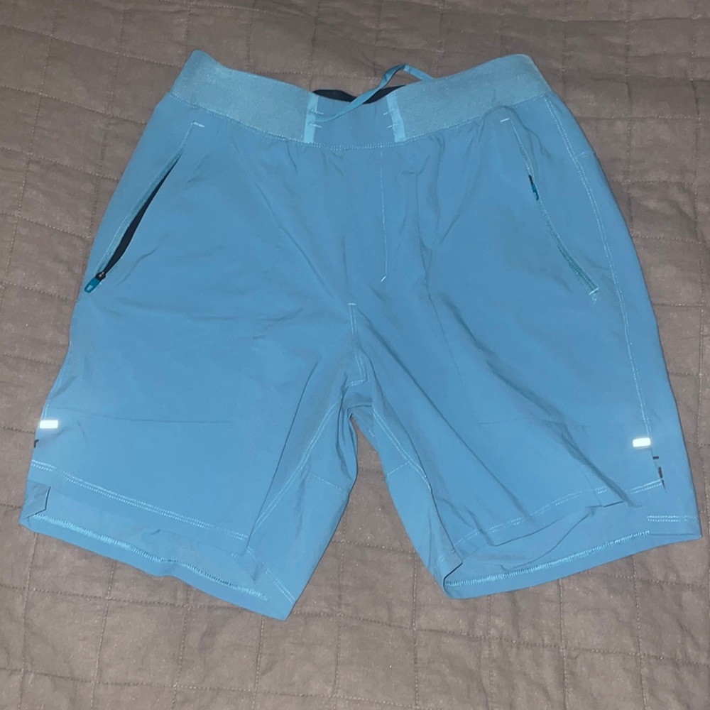 Lululemon License to Train Lined Short Oceanic Coloway